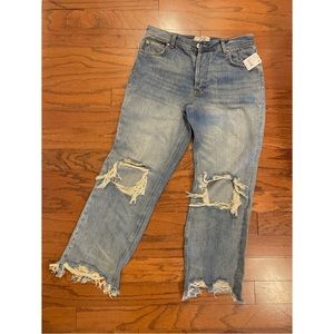 Free People Maggie Straight Jeans Sz 10